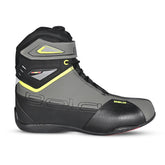 BELA BLAZE Moto Couro Botas Homem Preto Fluorescente Amarelo - Imagem do lado direito de Boots